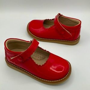 Elephantito girl’s Mary Jane toddler bright red size 8 leather